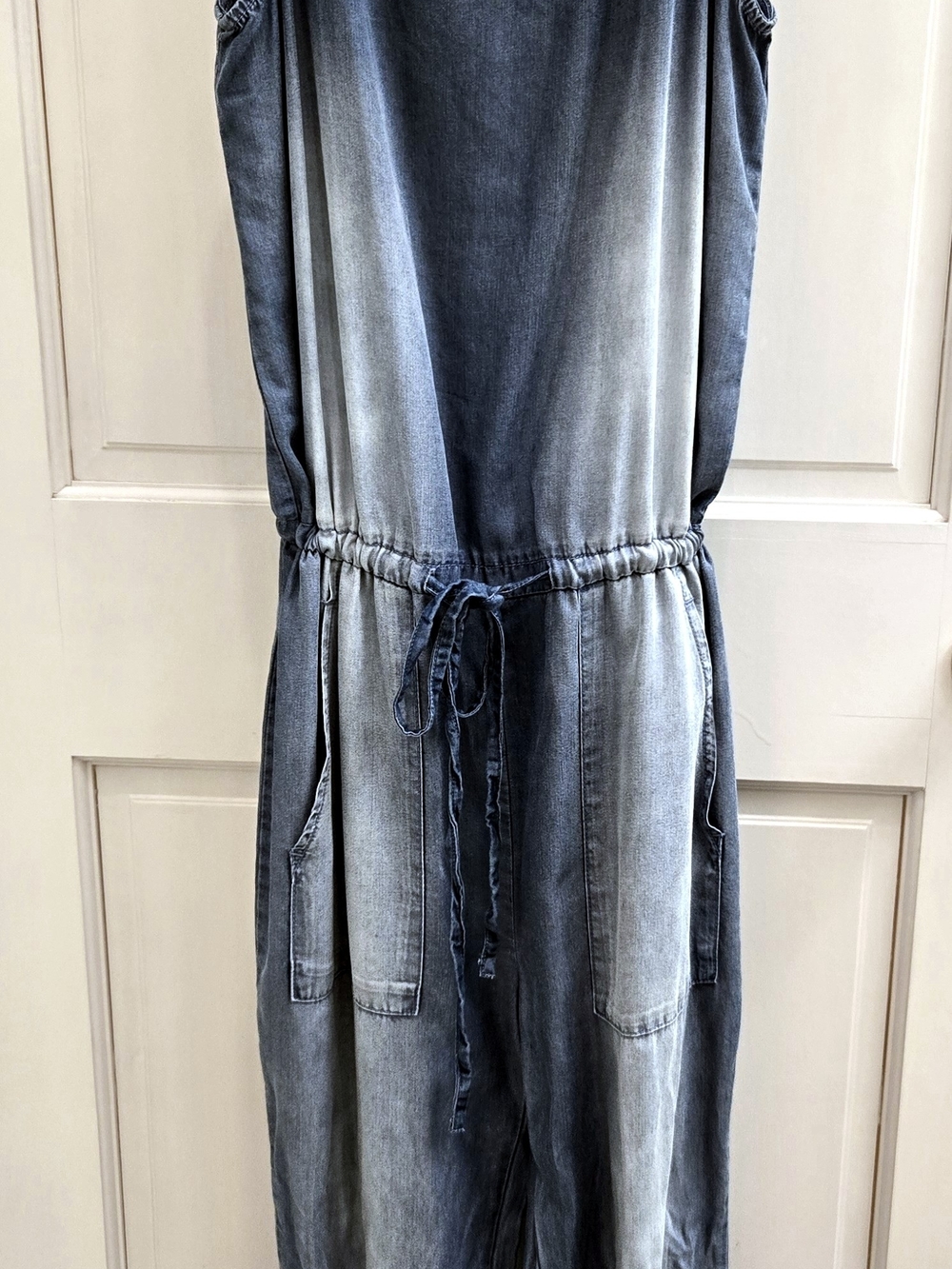Zenana Outfitters Light Blue Denim Jumpsuit-XS